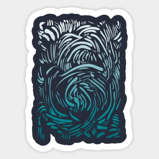 Abstract Pattern - Organic Lines Sticker